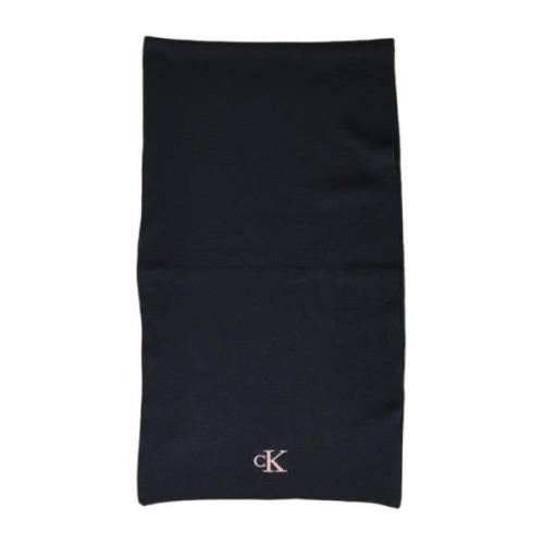 Calvin Klein Broderad Monogram Scarf Höst/Vinter Black, Dam