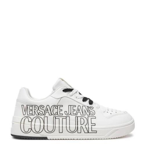 Versace Vita Sneakers Enfärgad Snörning White, Herr