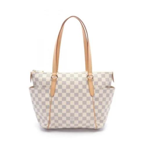 Louis Vuitton Vintage Pre-owned Tyg axelremsvskor White, Dam