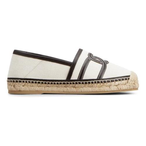 Tod's Kedja Espadriller i Beige Bomull Beige, Dam