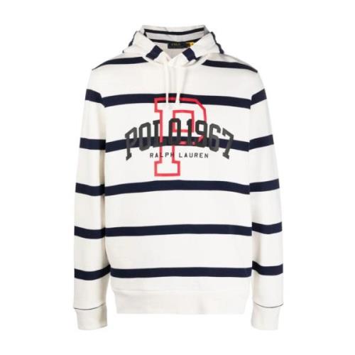 Polo Ralph Lauren Vit Casual Långärmad Sweatshirt White, Herr