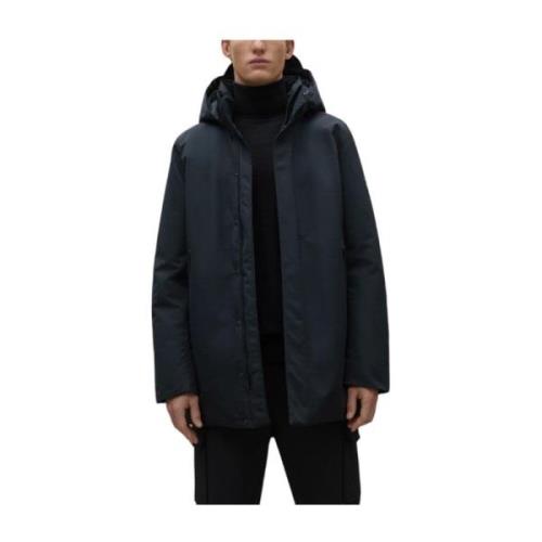 Ecoalf Återvunnen Hav Polyester Parka Jacka Black, Herr