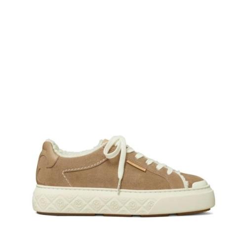 Tory Burch Brun Ladybug Trainers Sneaker Flats Brown, Dam