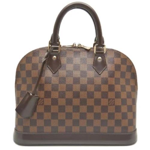 Louis Vuitton Vintage Pre-owned Canvas handvskor Brown, Dam