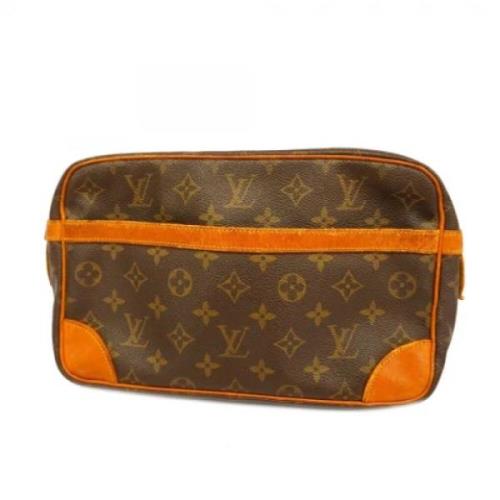 Louis Vuitton Vintage Pre-owned Tyg louis-vuitton-vskor Brown, Dam