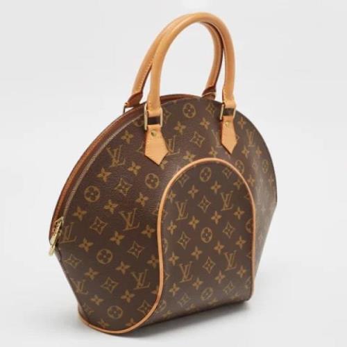 Louis Vuitton Vintage Pre-owned Belagd canvas handvskor Brown, Dam