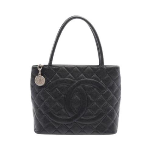 Chanel Vintage Pre-owned Laeder totevskor Black, Dam