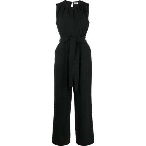 P.a.r.o.s.h. Svart Blazer Jumpsuit Polyester Elastan Black, Dam