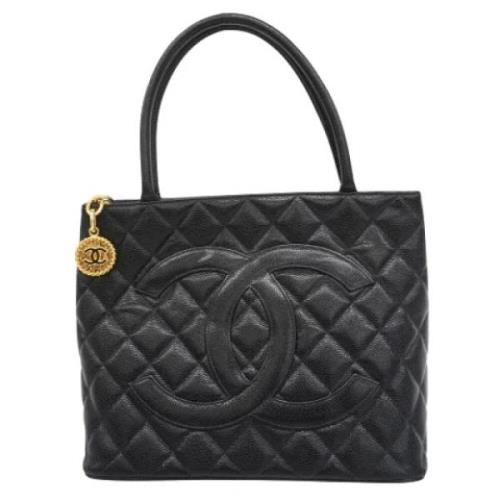 Chanel Vintage Pre-owned Laeder totevskor Black, Dam