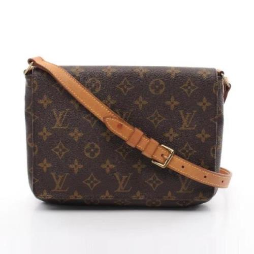 Louis Vuitton Vintage Pre-owned Canvas crossbodyvskor Brown, Dam