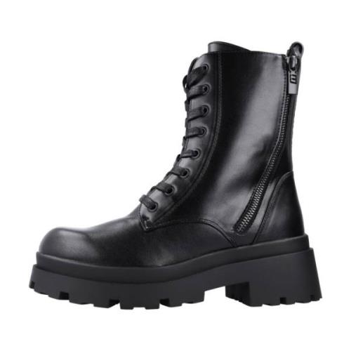 Mtng Lace-up Boots Black, Dam