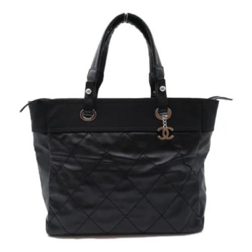 Chanel Vintage Pre-owned Canvas totevskor Black, Dam