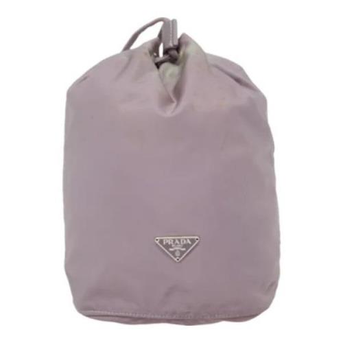 Prada Vintage Pre-owned Tyg prada-vskor Purple, Dam