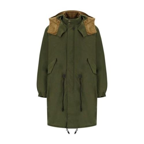 Baracuta Grön Mods Casual Parka med huva Green, Herr