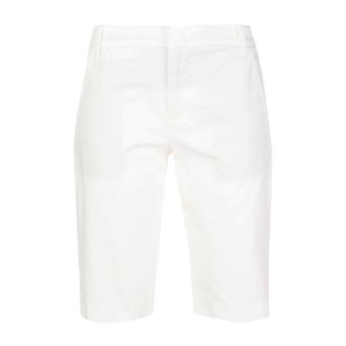 Vince Casual Vit Bomull Elastan Shorts White, Dam