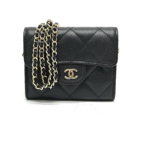 Chanel Vintage Pre-owned Laeder plnbcker Black, Dam