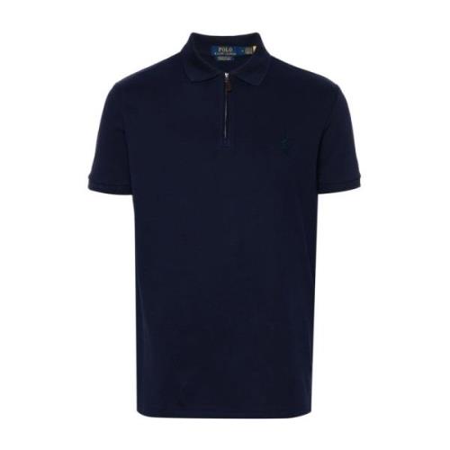 Polo Ralph Lauren Avslappnad Blå Kortärmad Pikétröja Blue, Herr