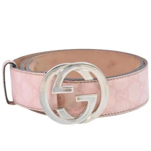 Gucci Vintage Pre-owned Laeder skrp Pink, Dam