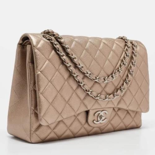 Chanel Vintage Pre-owned Laeder chanel-vskor Beige, Dam