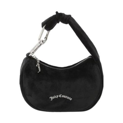 Juicy Couture Svart Blossom Small Velvet Handväska Black, Dam