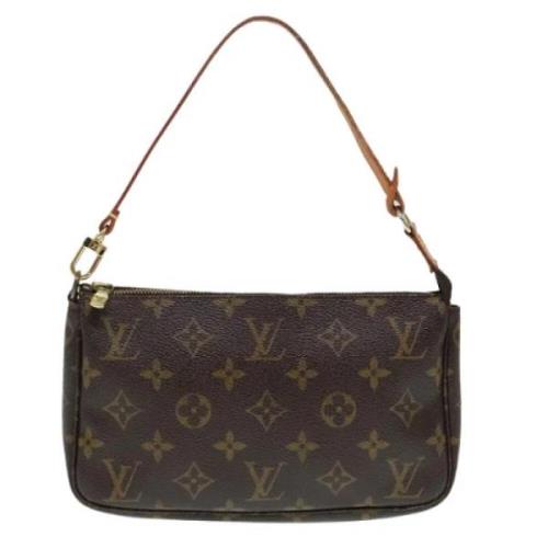 Louis Vuitton Vintage Pre-owned Canvas kuvertvskor Brown, Dam