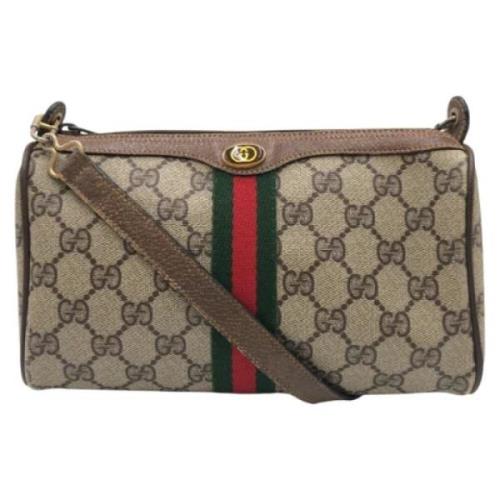 Gucci Vintage Pre-owned Canvas crossbodyvskor Brown, Dam