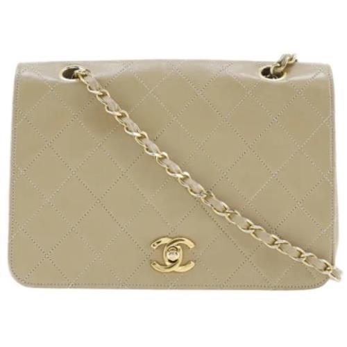 Chanel Vintage Pre-owned Laeder chanel-vskor Beige, Dam