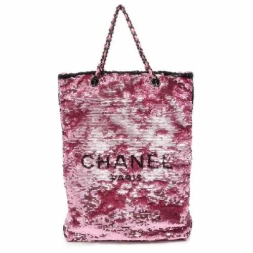 Chanel Vintage Pre-owned Laeder axelremsvskor Pink, Dam