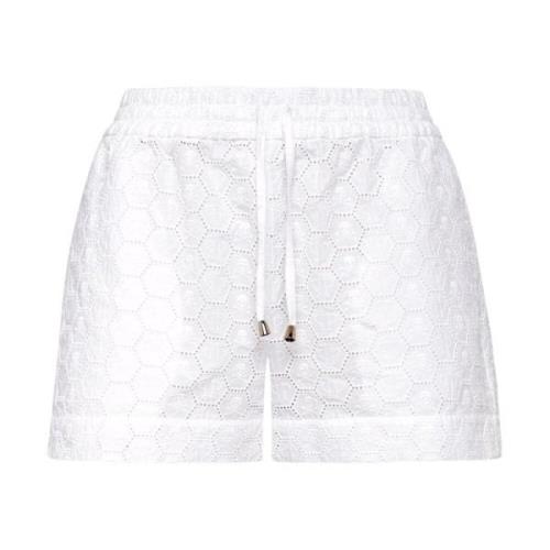 Philipp Plein Vit Spets Casual Shorts White, Dam