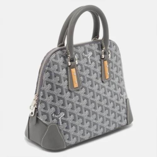 Goyard Vintage Pre-owned Belagd canvas handvskor Gray, Dam