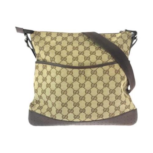 Gucci Vintage Pre-owned Canvas crossbodyvskor Brown, Dam