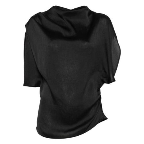 Pinko Avslappnad Svart Blus Black, Dam