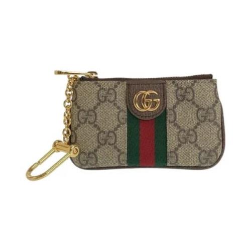 Gucci Vintage Pre-owned Canvas nyckelhllare Brown, Dam