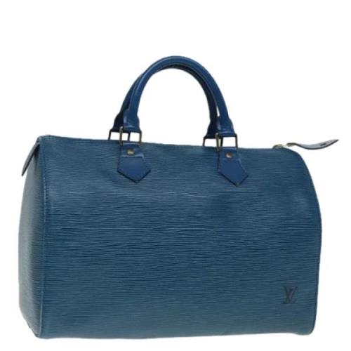 Louis Vuitton Vintage Pre-owned Laeder handvskor Blue, Dam