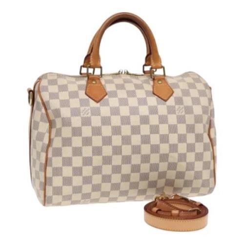 Louis Vuitton Vintage Pre-owned Canvas louis-vuitton-vskor Beige, Dam