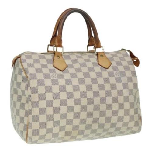 Louis Vuitton Vintage Pre-owned Canvas handvskor White, Dam