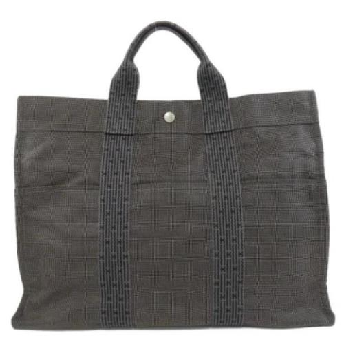 Hermès Vintage Pre-owned Canvas totevskor Gray, Dam