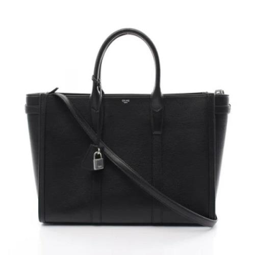 Celine Vintage Pre-owned Laeder totevskor Black, Dam