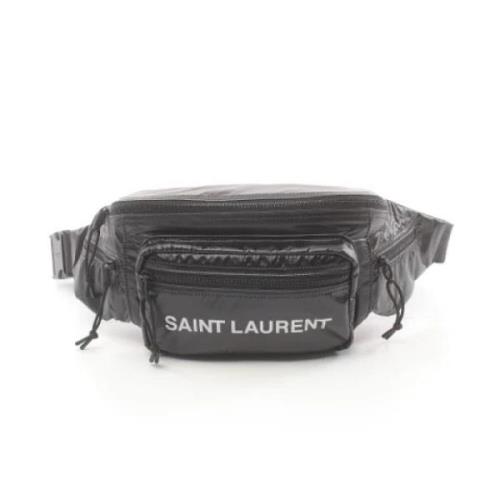 Yves Saint Laurent Vintage Pre-owned Nylon crossbodyvskor Black, Dam