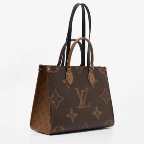 Louis Vuitton Vintage Pre-owned Belagd canvas totevskor Brown, Dam