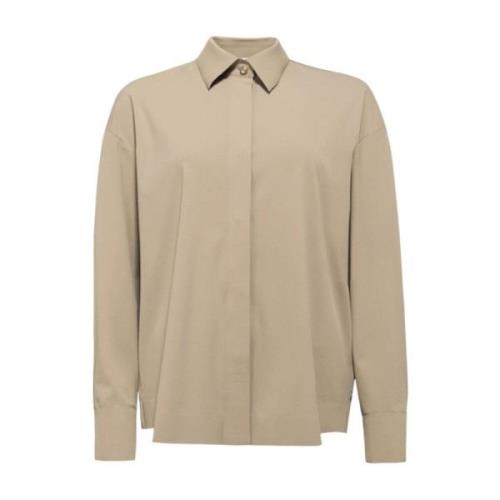 Max Mara Beige Skjorta med Långa ärmar Beige, Dam