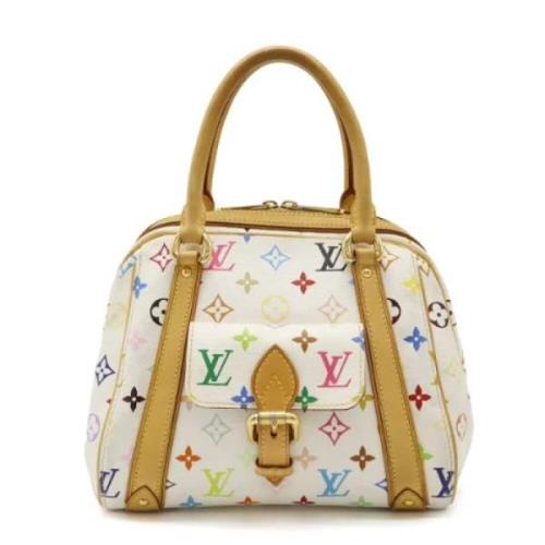 Louis Vuitton Vintage Pre-owned Canvas handvskor White, Dam