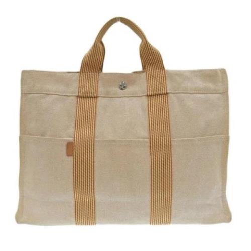 Hermès Vintage Pre-owned Canvas totevskor Beige, Dam