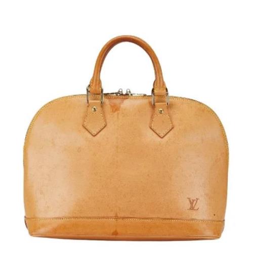 Louis Vuitton Vintage Pre-owned Laeder handvskor Beige, Dam