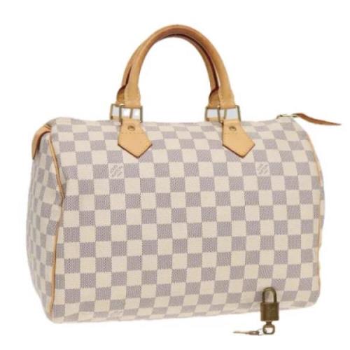 Louis Vuitton Vintage Pre-owned Canvas handvskor White, Dam