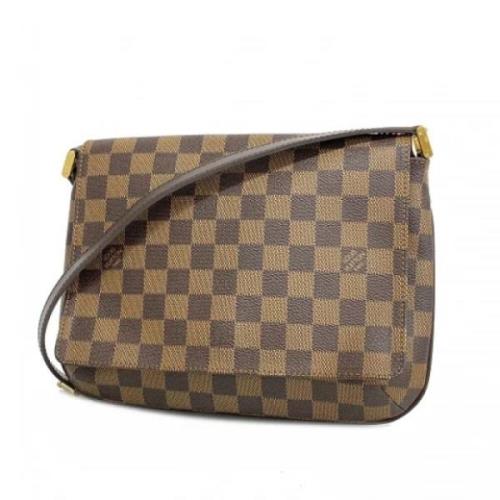 Louis Vuitton Vintage Pre-owned Tyg louis-vuitton-vskor Brown, Dam