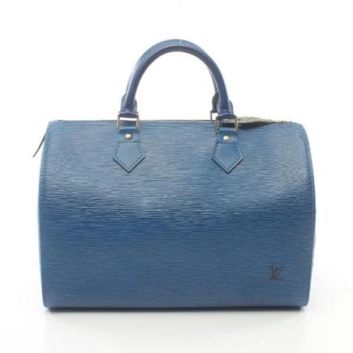 Louis Vuitton Vintage Pre-owned Laeder handvskor Blue, Dam