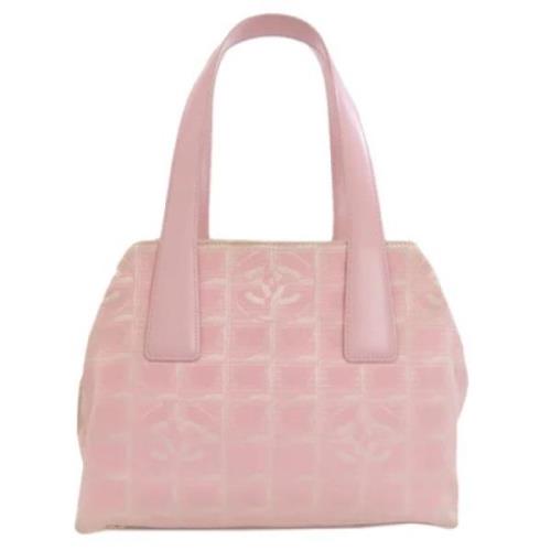 Chanel Vintage Pre-owned Canvas totevskor Pink, Dam