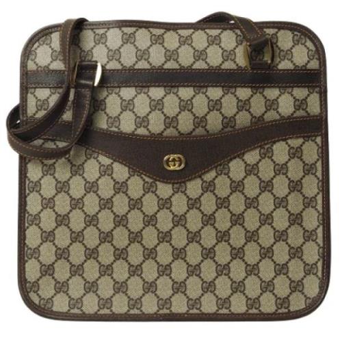 Gucci Vintage Pre-owned Canvas totevskor Beige, Dam