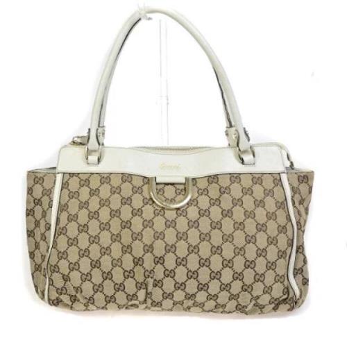 Gucci Vintage Pre-owned Canvas shoppers Beige, Dam